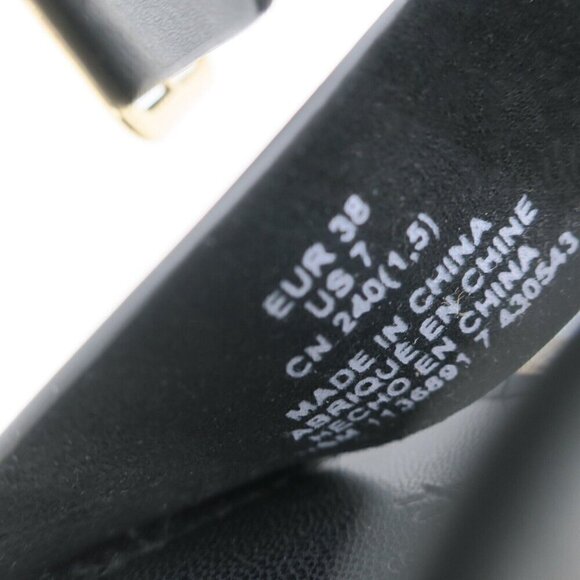 H&M Paris Espadrilles Black Jute Sandals Ankle Strap Women's 38 (7 US) - Picture 4 of 5